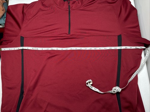 Men’s Nike Golf Quarter Zip Burgundy Pullover, 3XL 3TG, Pockets, Thermal Fit - Bild 3 von 10