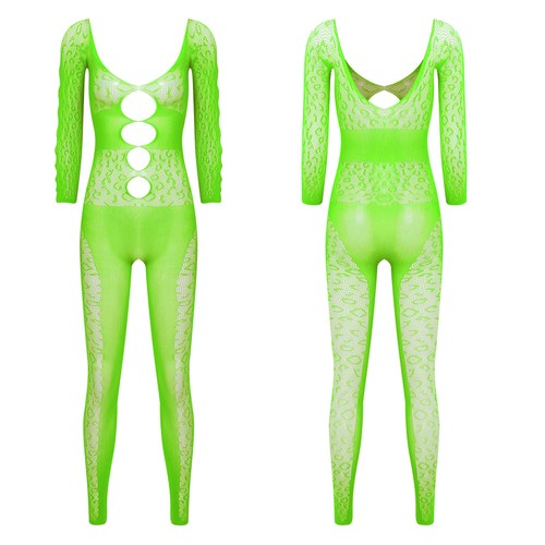 Womens Bodystockings Dance One Piece Couple Game Jumpsuit Adult Bodysuit Rave - Picture 71 of 114