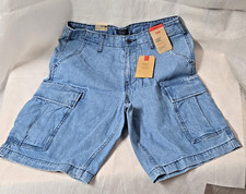 Levi's Carrier Cargo Shorts 31" Men's Lightweight Breathable Light Wash Denim 9"