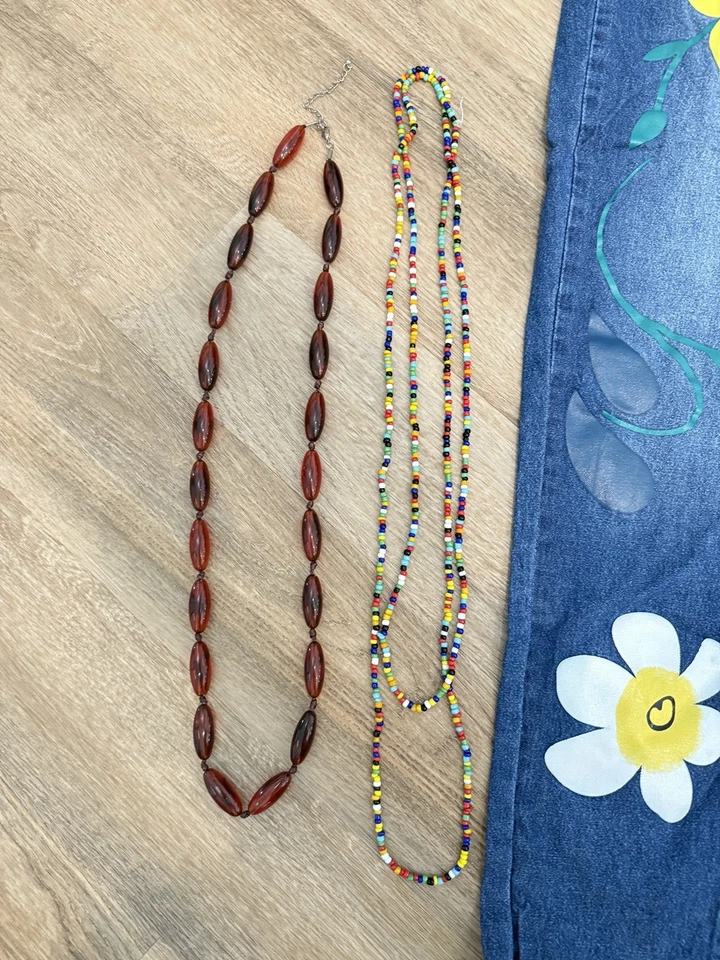 Hippie Halloween Disfraz Conjunto Denim Jeans Flor Paz Joyería Gafas Redondas S Foto 3 de 4