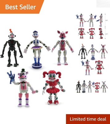 FNAF Sister Location Characters | Set of 5 Colorful Figures for Imaginative Play