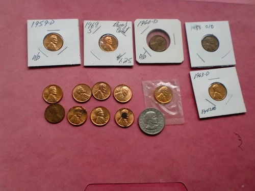 Lincoln Wheat Cent Error & Oddity ☆ Lot of  15 Coins