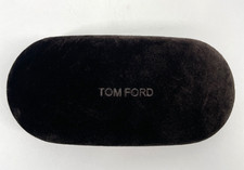 Tom Ford Eyeglasses Sunglasses Medium brown suede Velvet Hard Case logo