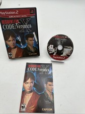 CIB Resident Evil Code Veronica X Playstation 2 Complete Manual PS2 Vtg Retro