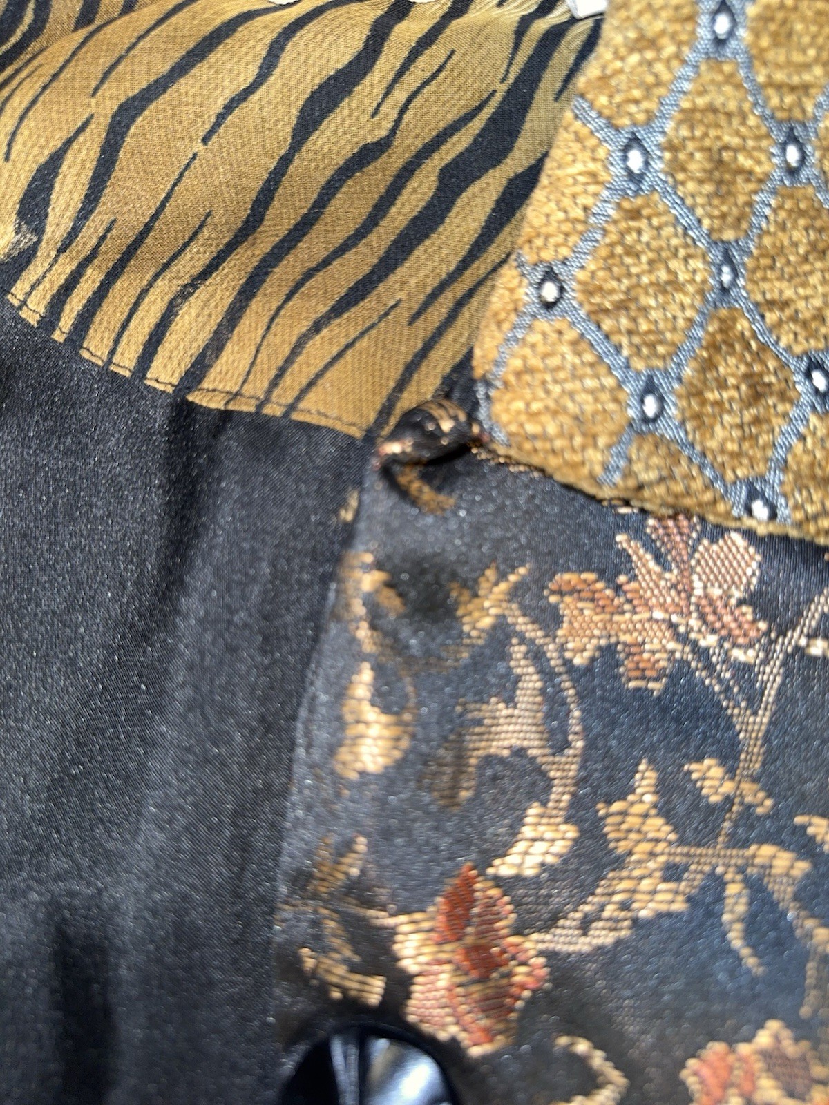 Patchwork Boho Artsy Statement Jacket Womens Smal… - image 13