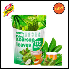 175 Soursop Graviola Dried Leaves for Tea - 100 Natural Whole Dried Soursop