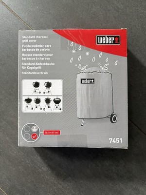 Weber Kugelgrill Abdeckung 57cm für Holzkohlegrills Neu OVP Grau BBQ Grill