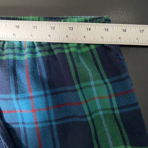 Wondershop at Target Pajamas 2 Piece Set Women's Medium Blue Green Plaid Holiday - Picture 13 of 15
