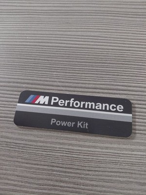 Original BMW 51142296495 M Performance Alu-Plakette Power Kit Emblem Schild