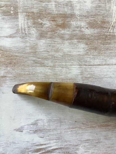 Tobacco Smoking Estate Pipe Carved All in One 6.5 inches long vintage antique - Foto 5 di 6