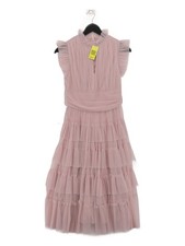 Coast A-Line Midi Dress UK8 in Pink