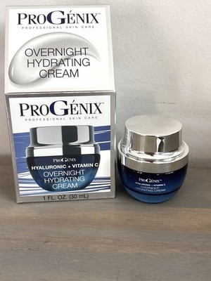 ProGenix Pro Skin Care Hyaluronic + Vitamin C- Overnight Hydrating Cream- 1 oz