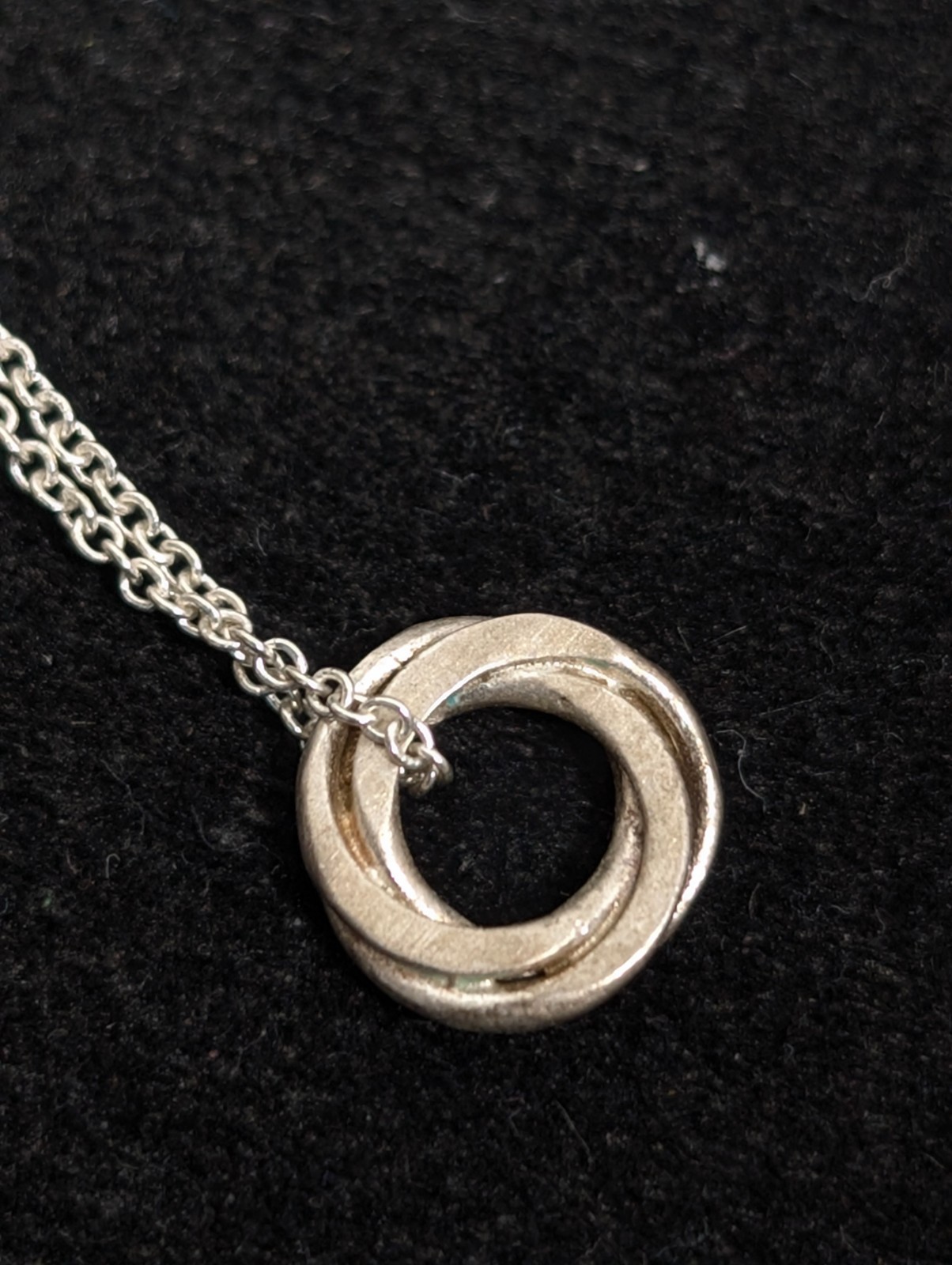 Sterling Silver 925 Interlocking Round Charm Knot… - image 6