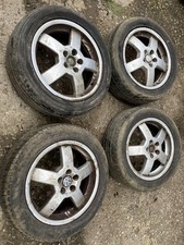 Vw Seat Audi 5x100 Alloy Wheels 16” Tyres 5 Spoke Golf Beetle 205/55/16 Vetex
