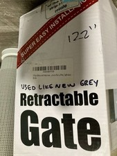  EUC Retractable Baby/Dog/Pet/Safety Gate 122 Inches Extra Wide