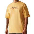 New Era Vacation Camping Graphic Oversized T-Shirt Buffalo NY Yellow