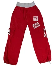 Zumba Go Red Por Tu Corazon Limited Edition Cargo Dance Pants Red Capri Size S