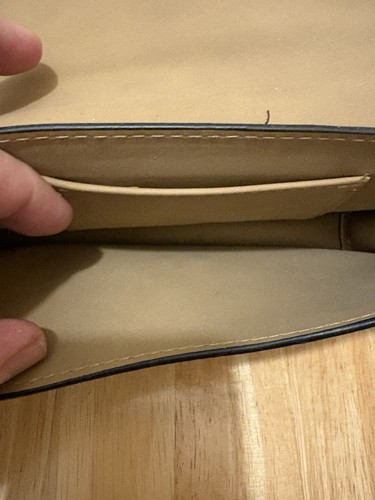 NEW Michael Kors Signature Clutch Envelope Flap WALLET PURSE Black AS IS - Picture 5 of 13