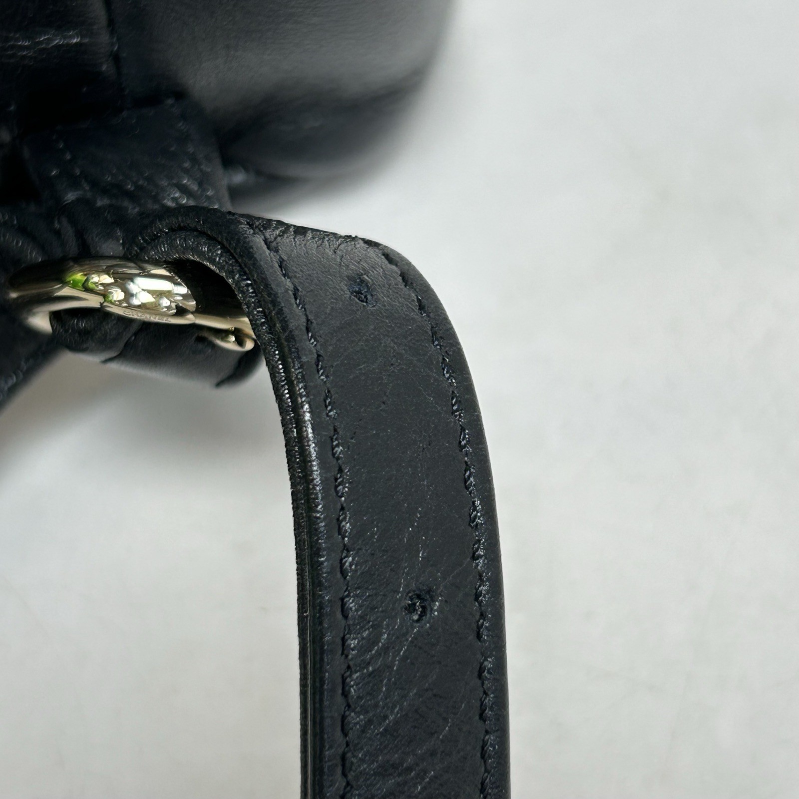 CHANEL Duma Drawstring Backpack Small 18cm Black … - image 16