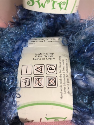 2 Skein Mods Dea Swirl Yarns Made In Turkey 50g 62yds Each Skein #M1 - Picture 2 of 5