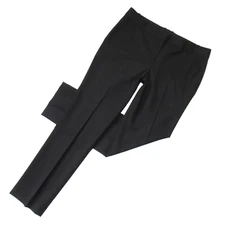 NWT THEORY Straight Trouser in Black Traceable Stretch Wool Pants 10