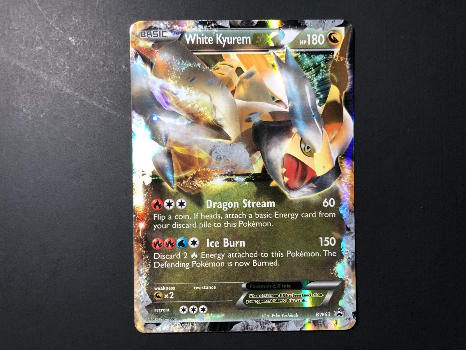 White Kyurem EX [LP] - Pokemon Card Game (Black Star Promo #BW63) Holo UltraRare