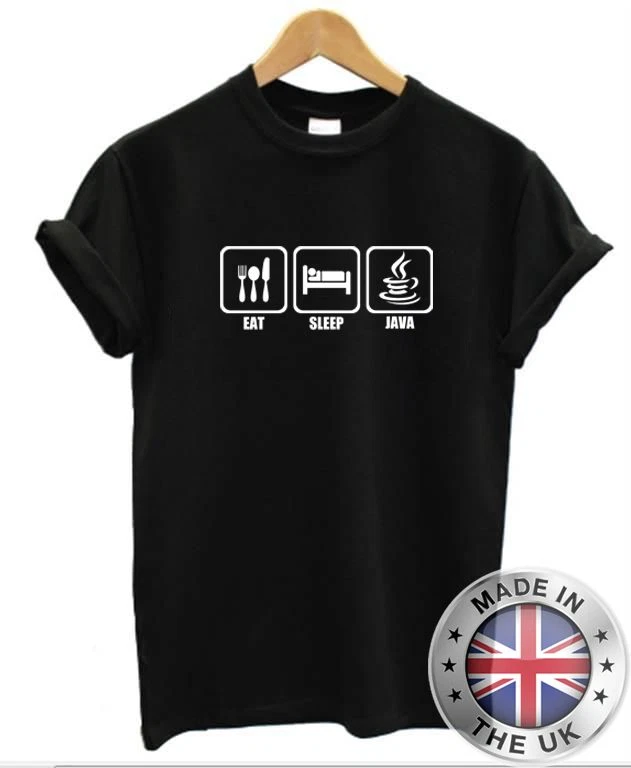 Eat Sleep JAVA T-Shirt software engineer app applet computer programmer coder