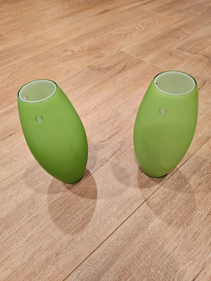 Juno Trac XII 一对 Pistacio 彩色吊坠 TLP322 用于展示 — 第 2/2 张图片