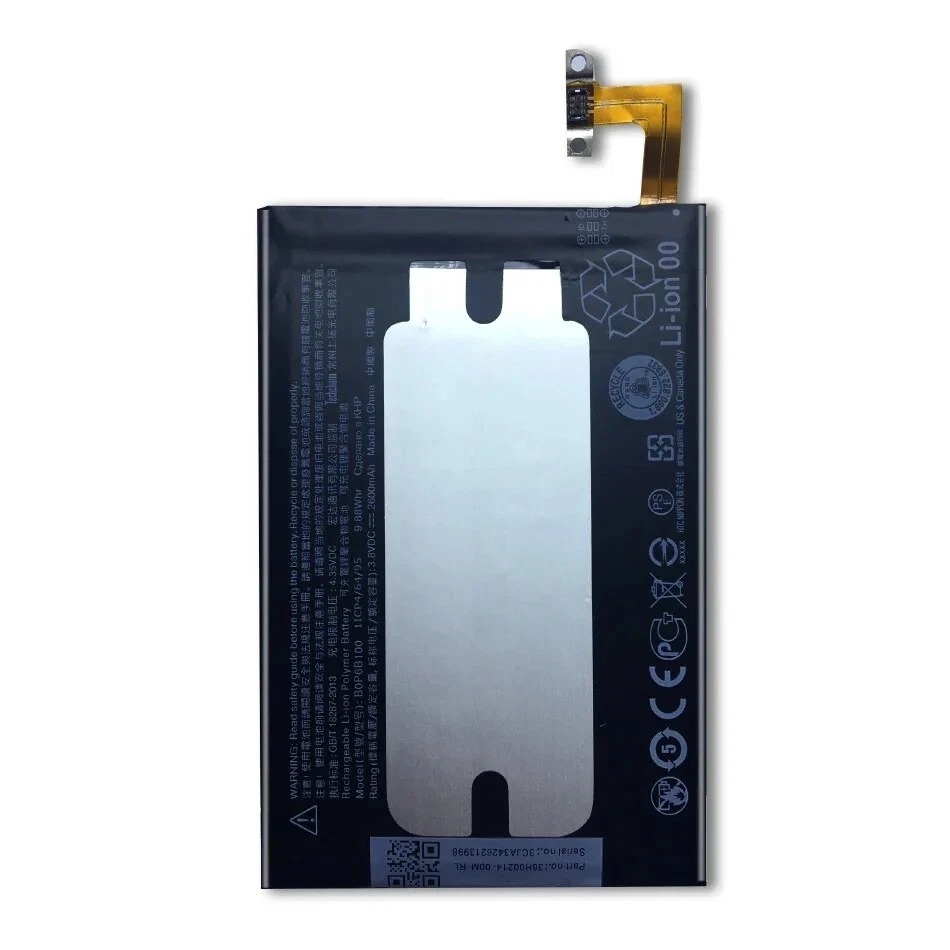 New Battery For B0P6B100 BOP6B100 HTC ONE M8 one 2 M8T M8X M8D 2600mAh 3.8V - Image 3 of 4