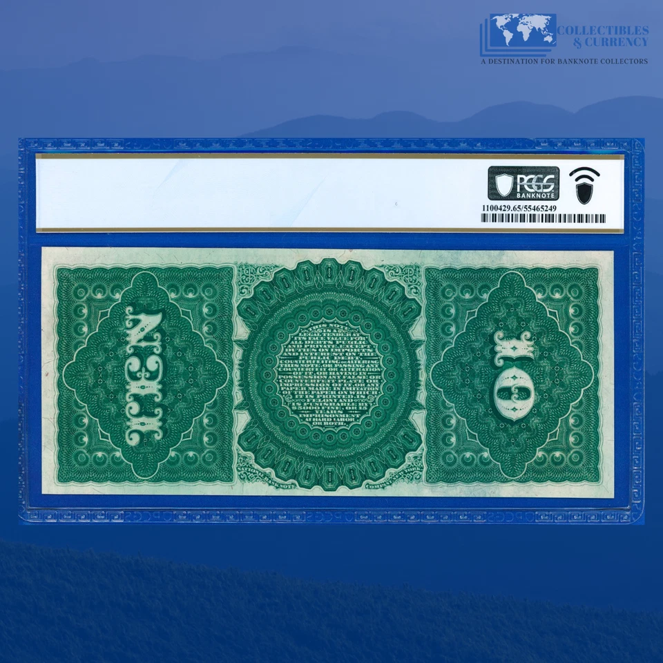 Fr.96 1869 $10 Ten Dollars "RAINBOW" Legal Tender Note, PCGS GEM 65 PPQ #58727 - Image 2 of 3