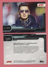 George Russell 2022 Topps Now Formula One F1 Card #P06 JOINS MERCEDES (PR 10894)