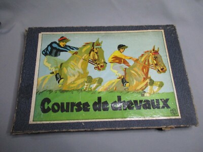 Jeu De Course De Chevaux MJL – Steeple-Chase En Plomb, Jeu De Café Vintage