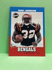Rudi Johnson 2001 upper deck vintage rookie card. rookie card picture