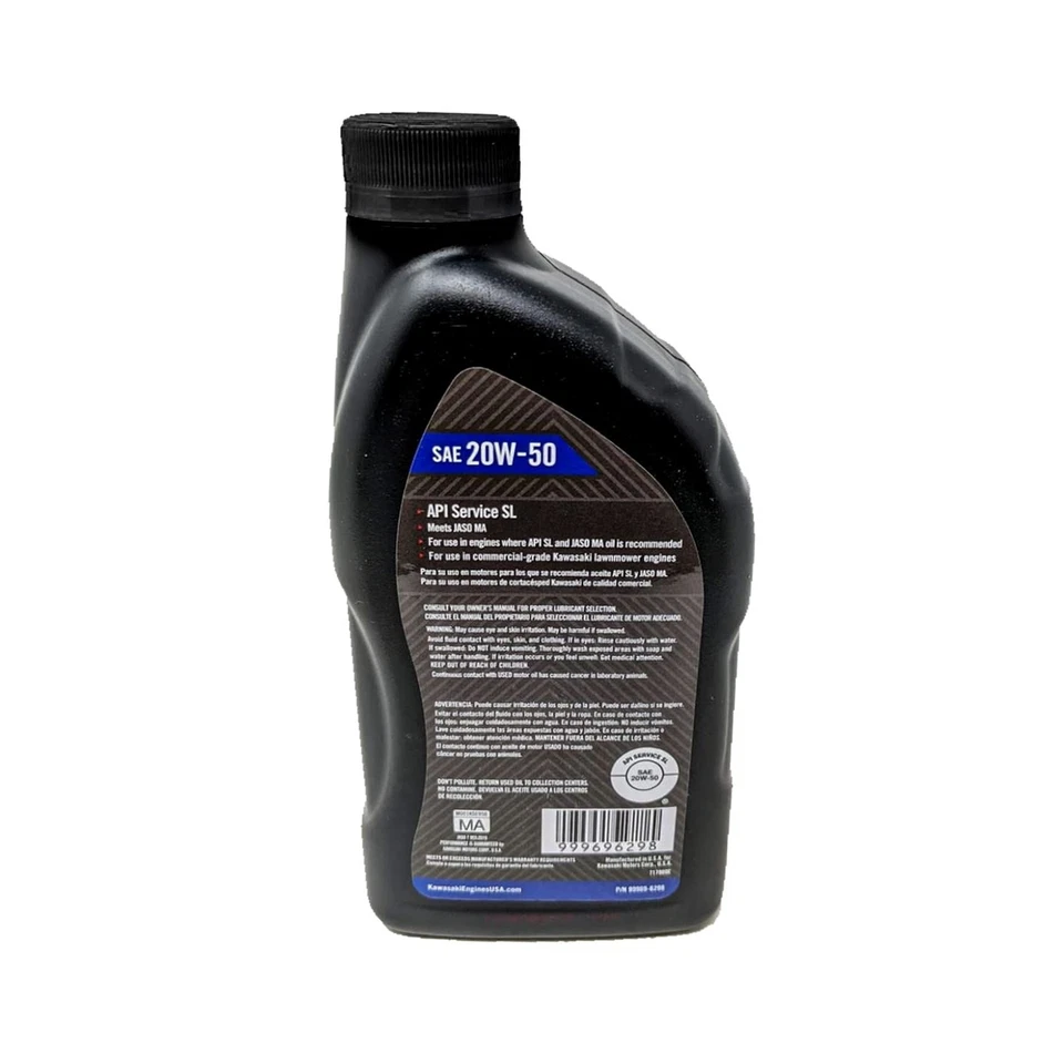 12PK SAE 20W50 4-Cycle Engine Motor Oil OEM# 99969-6298 Quart Bottle - Изображение 3 из 3