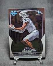 Mitchell Tinsley 1st Rookie RC 2022 Bowman Chrome U University Card #72 Penn St