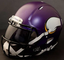 ***CUSTOM*** MINNESOTA VIKINGS NFL Riddell Revolution SPEED Football Helmet
