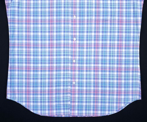 Camisa multicolor TAILORBYRD para hombre grande tejida a cuadros manga larga con botones nueva con etiquetas - Imagen 4 de 12