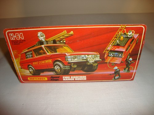 MATCHBOX SPEED KINGS K-64 FIRE CONTROL RANGE ROVER - VN MINT in original BOX - Picture 6 of 12