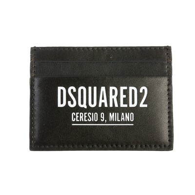 DSquared2 Black Ceresio9 Card Holder Wallet 33028