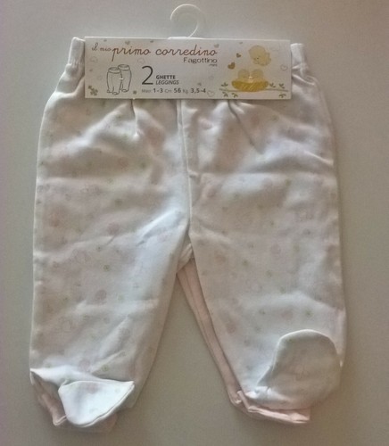 N. 2 Ghette Leggins OVS Bimba 1/3 mesi 46 cm. 2-3 Kg. | eBay