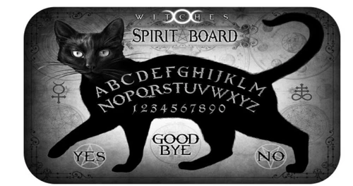 Hayleybug 2025 Black Cat Spirit Board 1 oz silver Art Bar w/ COA POP 250
