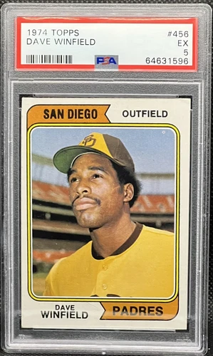 1974 Topps - #456 Dave Winfield (RC) Rookie PSA 5 Excellent Newly Graded