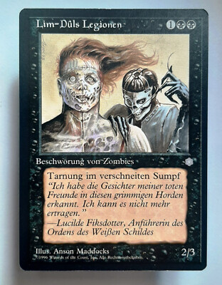  LIM-DULS LEGIONEN  EISZEIT 1995  NM  SCHWARZ  MAGIC MTG  Legions of Lim-Dûl