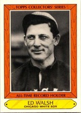 ED WALSH 1985 WOOLWORTH'S TOPPS ALL TIME RECORD HOLDER #35  (BLOWOUT)