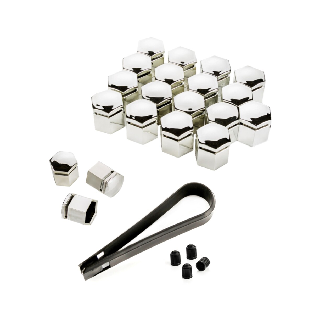 Cache écrou Volkswagen VW boulon noir pour de roue / jante