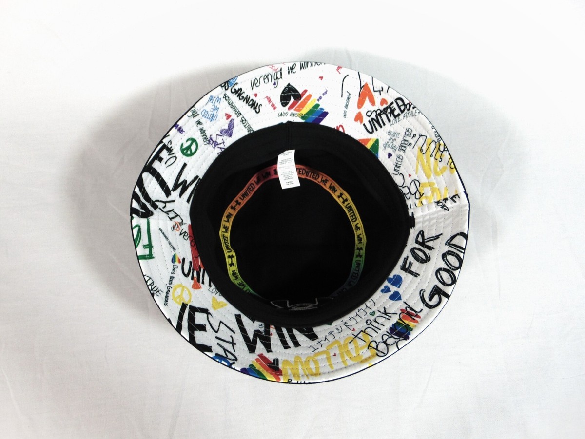 Under Armour United Rainbow Pride Black Golf Bucket Hat Sz M 