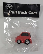 *B6) New York International Auto Show Red Scion XD Pull Back Promotional Car
