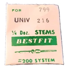 Universal Genève 216 Winding Stem watch part #799 one stem