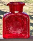 2020 Blenko Blown Glass 384 Double Spout Water Bottle - Ruby - Signed/Dated