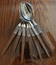 Ekco Eterna EKS14 Floral Forged Flatware - 49 Piece Set As Shown. Excellent!